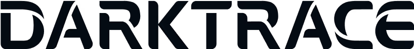 Text logo reading DARKTRACE in bold black uppercase letters.